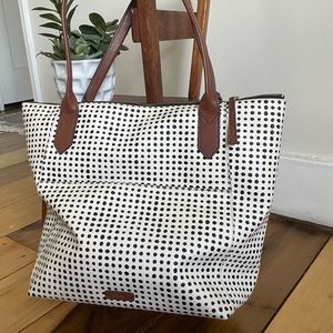 Fossil fiona signature polka dot bag